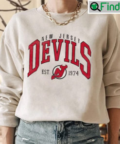 Vintage New Jersey Devils NJ Ice Hockey Unisex Sweatshirt