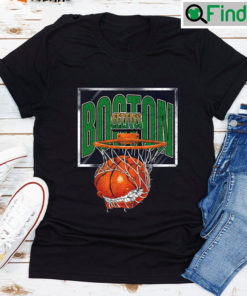 Vintage Style 90s Boston Celtics Basketball Team T shirt