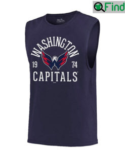 Washington Capitals Hockey Print New Softhand Muscle Tank Top