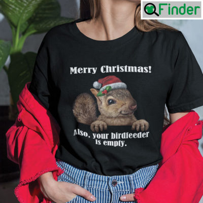 Christmas Squirrel T Shirt Merry Christmas