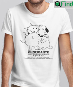 Confidante Best Friend Forever Cat And Dog T Shirt