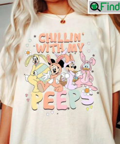 Disney Easter Egg Bunny Chillin With My Peeps T shirt