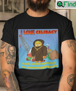 I Love Celibacy Garfield Shirt Back On The Monastery