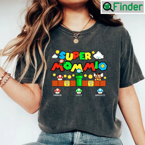 Personalization Super Mommio Shirt For Mom