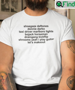 Shoegaze Deftones Donnie Darko Taxi Driver Marlboro Lights Tee