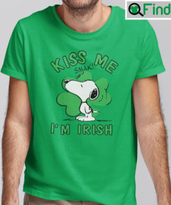 Snoopy Kiss Me Im Irish Shirt