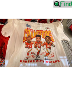 Travis Kelce Patrick Mahomes Chris Jones Champion Signature T shirt