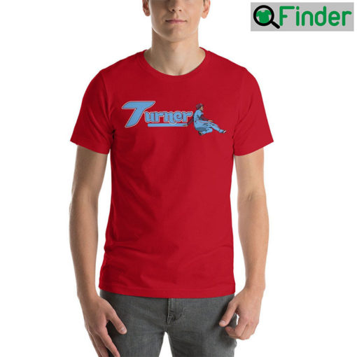 Trea Turner Slide Powder Blue Font Unisex Tee shirt