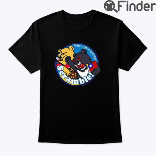 Fight For Freedom Scramble Taiwan Air Force Badge Embroidered T shirt