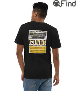 Limited Edition 63 Wins Boston Bruins Short Sleeve Shirt