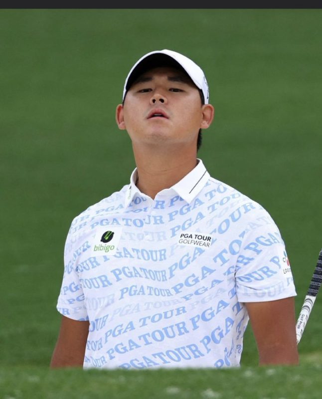 PGA Tour Golf wear Si Woo Kim Polo Shirt 2