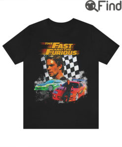 Paul Walker Fast And Furious Custom Tribute Graphic Tee