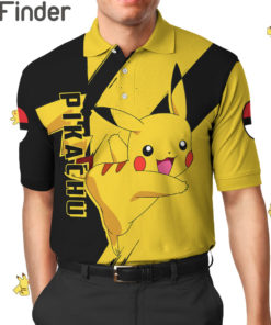 Pokemon Electric Type Pikachu Custom Polo Shirt