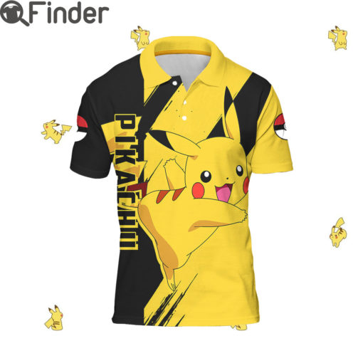 Pokemon Electric Type Pikachu Custom Polo T Shirt