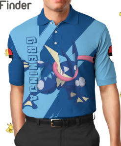 Pokemon Starter Duo Type Water Dark Greninja Custom Polo T Shirt