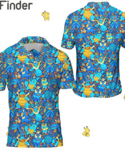 Pokemon Water Type Custom Polo Shirts