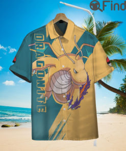 Pseudo legendary Pokemon Duo Type Dragon Flying Dragonite Custom Hawaii Button Shirts