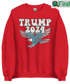 Trump 2024 MAGA Distressed Sweater