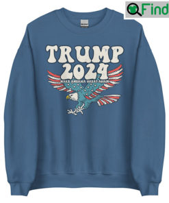 Trump 2024 MAGA Distressed Sweatshirt