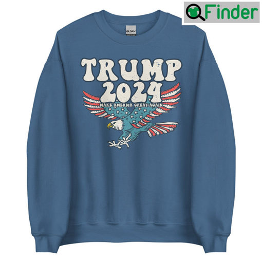 Trump 2024 MAGA Distressed Sweatshirt