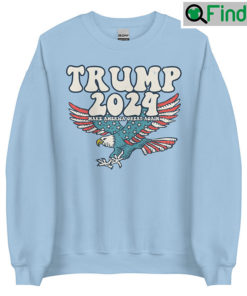 Trump 2024 MAGA Distressed Unisex Sweatshirt Hoodie