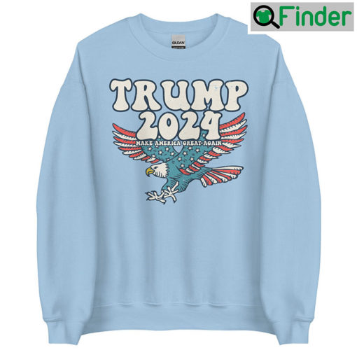 Trump 2024 MAGA Distressed Unisex Sweatshirt Hoodie