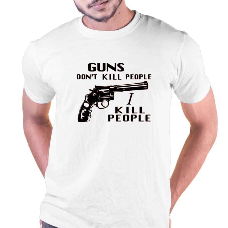 mr larson guns dont kill people i kill people t shirt 1