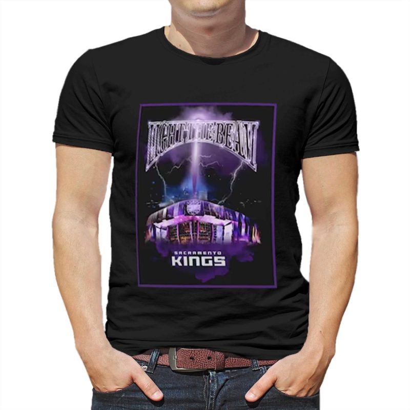 sacramento kings stadium essentials light the beam arena t shirt 1