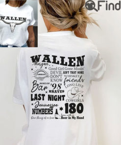 98 Braves Morgan Wallen Tour 2023 Shirt