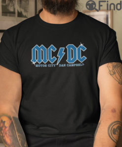 Detroit Lions Mcdc Motor City Dan Campbell T Shirt