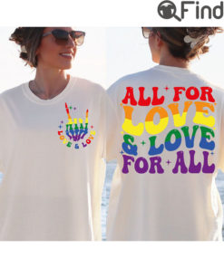 All For Love And SVG Pride Ally Svg Cutting File Gay Png LGBTQ Month Design Tee