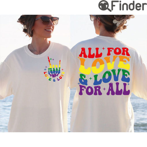 All For Love And SVG Pride Ally Svg Cutting File Gay Png LGBTQ Month Design Tee