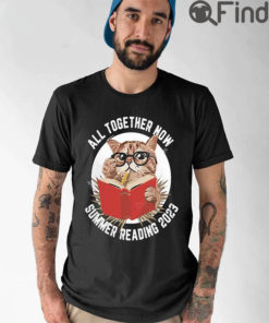 All Together Now Summer Reading 2023 Cat Shirt