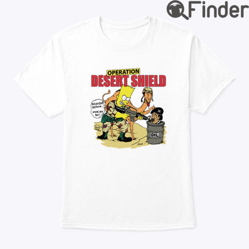 Bart Simpson Operation Desert Shield Shirt