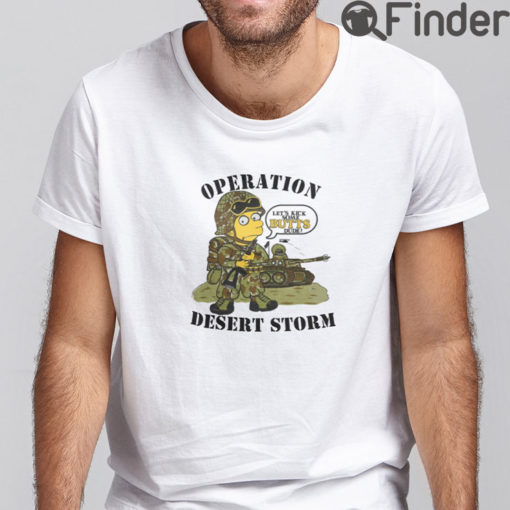 Bart Simpson Operation Desert Storm Shirt 1