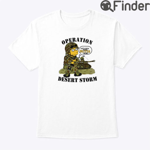 Bart Simpson Operation Desert Storm T Shirt