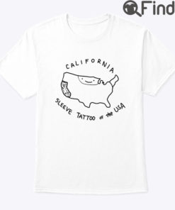 California Sleeve Tattoo Of The USA Shirt