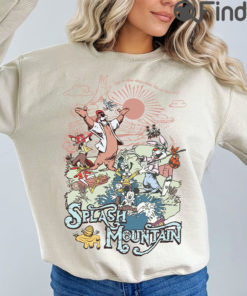 Disney Splash Mountain Vintage Unisex Sweatshirt Disneyland And Walt World