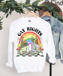 Frog And Toad Gay Rights Sweater Shirt Rainbow Colors Pride