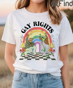 Frog And Toad Gay Rights T Shirt Rainbow Colors Pride