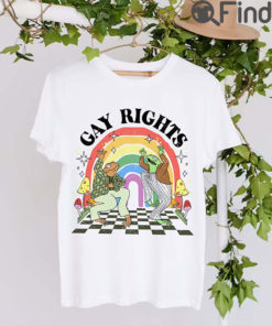 Frog And Toad Gay Rights Unisex Shirt Rainbow Colors Pride