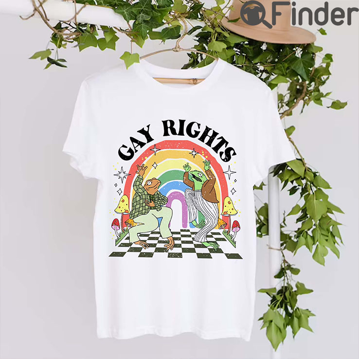 Frog And Toad Gay Rights Unisex Shirt Rainbow Colors Pride