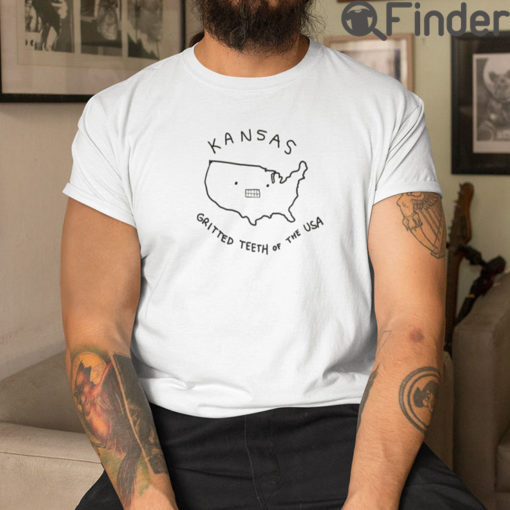 Kansas Gritted Teeth Of The USA T Shirt