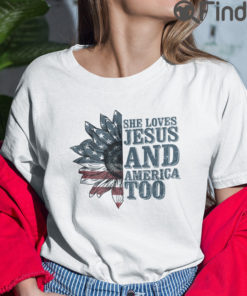 Loves Jesus And America Too Shirt 4th of July Shirt