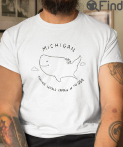 Michigan Flying Whale Captain Of The USA T Shirt