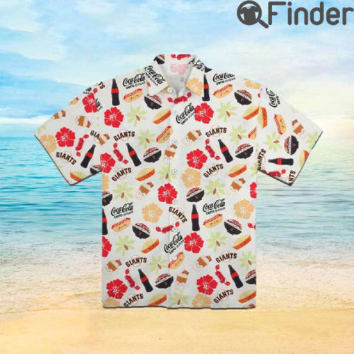 San Francisco Giants Coca Cola Aloha Foodie Hawaiian Shirt