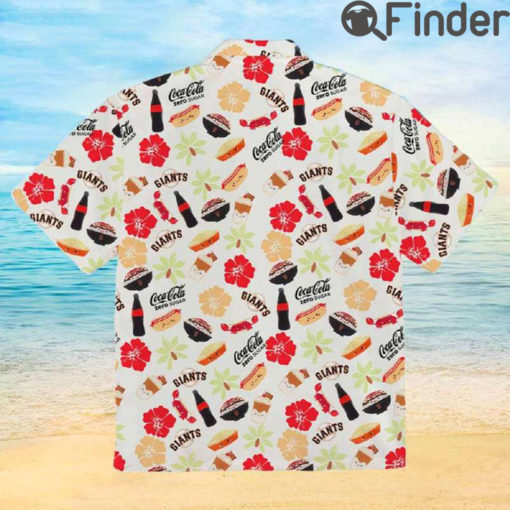 San Francisco Giants Coca Cola Aloha Foodie Hawaiian T Shirt