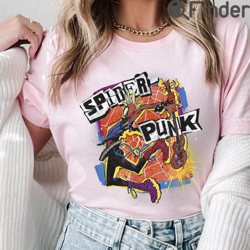 Spider Punk Tee Shirt Spiderman