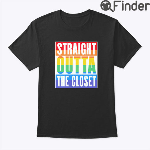 Straight Outta The Closet LGBTQ Pride Shirt