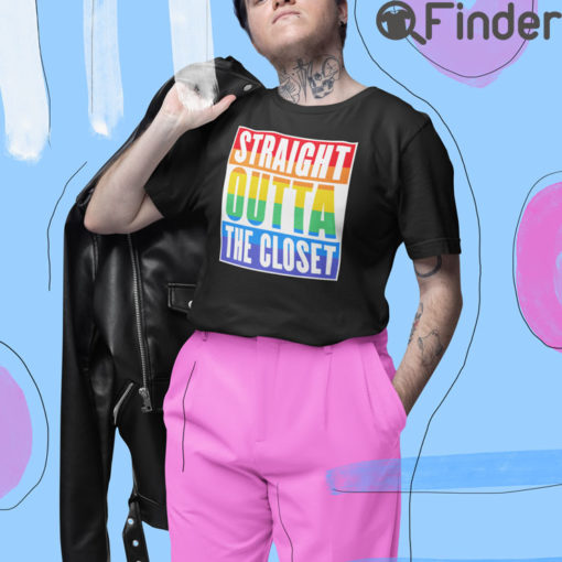 Straight Outta The Closet LGBTQ Pride T Shirt